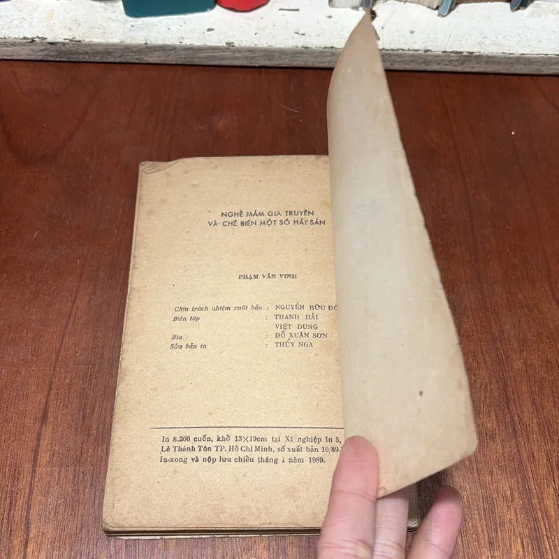 II Sách Xưa: Nghề Mắm Gia Truyền Và Chế Biến Một Số Hải Sản - Phạm Văn Vịnh - 1986 738201