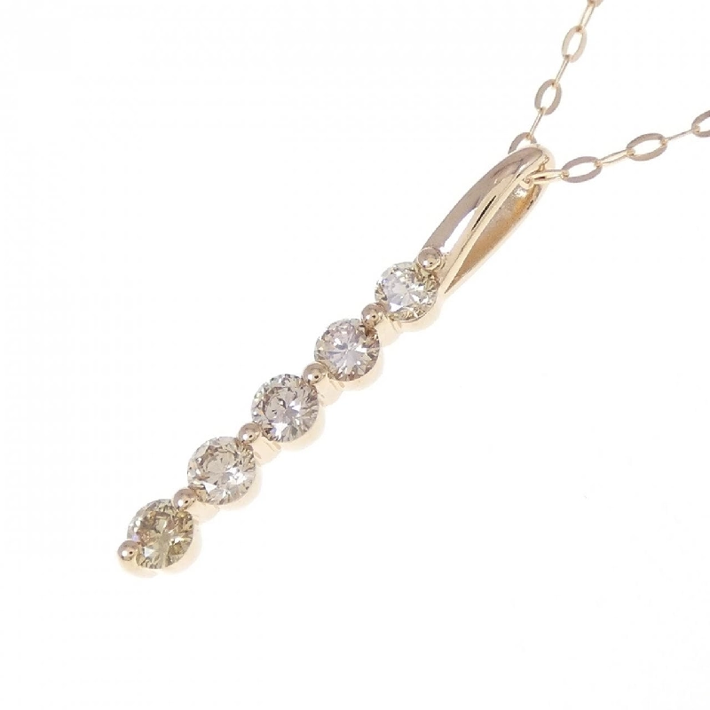 K18PG Dây chuyền kim cương 0.30CT - Hàng hiệu Chính hãng 860612