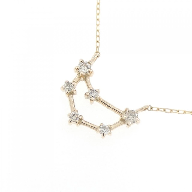 K10YG Bạch Dương Dây Chuyền Kim Cương 0.07CT - Hàng hiệu Chính hãng 863628