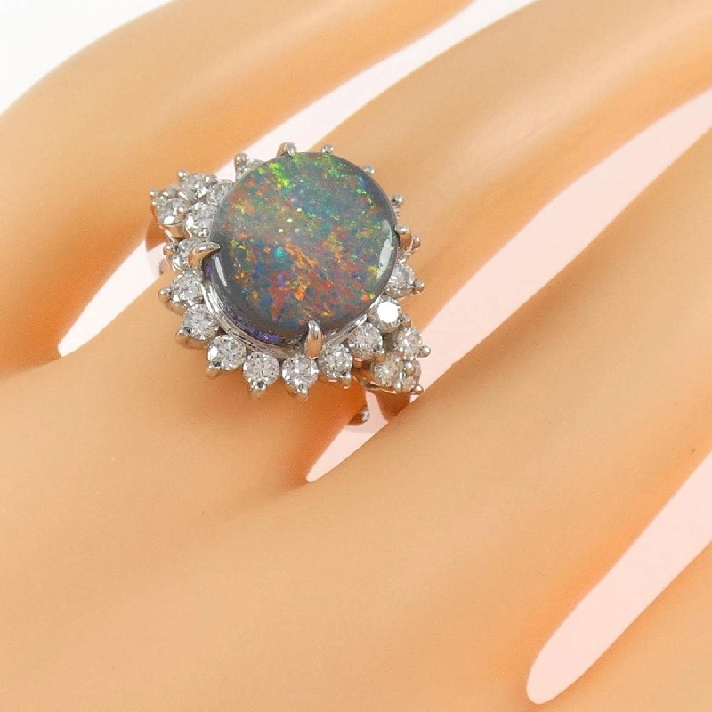 Nhẫn Opal Đen PT900 4.87CT - Hàng hiệu Chính hãng 850842