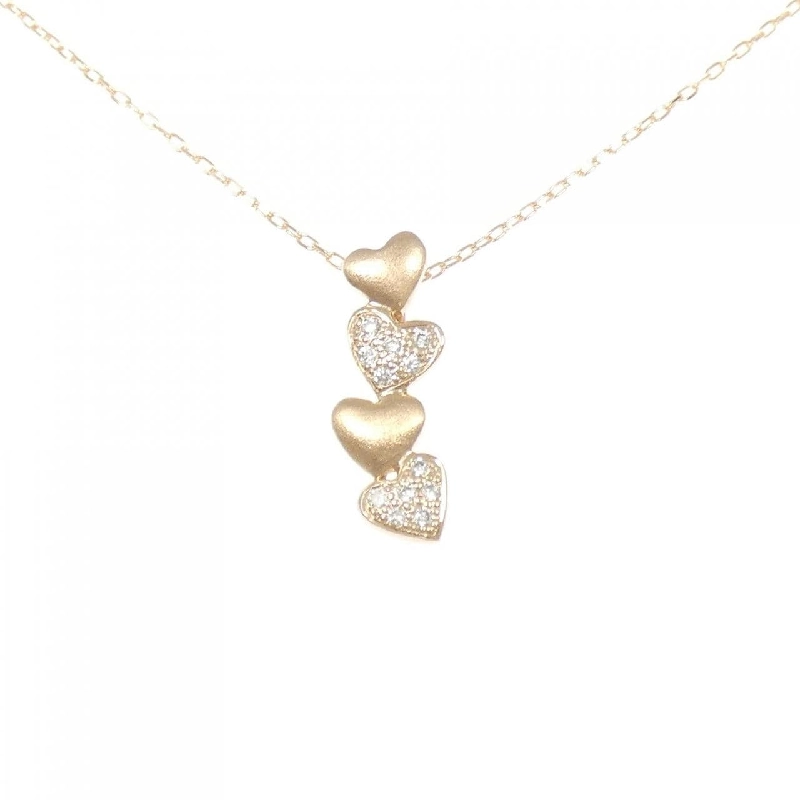 K18PG Dây chuyền trái tim kim cương 0.10CT - Hàng hiệu Chính hãng 858232