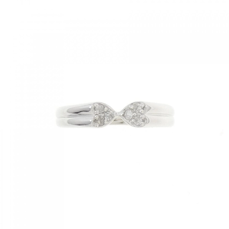 Nhẫn nhẫn hồng kim cương K18WG 0.06CT 672347