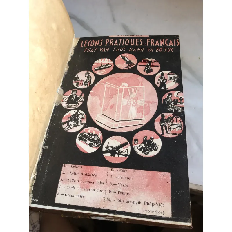 Pháp văn thực hành và bổ túc ( trọn bộ 1 2 3 4) - Nguyễn Văn Hạnh in năm 1950 990685