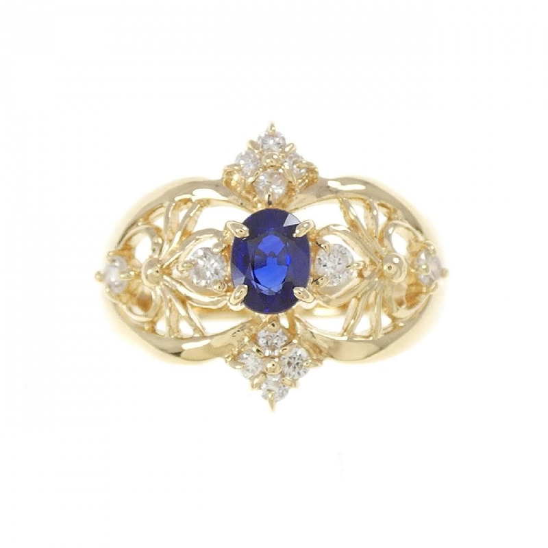 Nhẫn Sapphire K18YG 0.41CT - Hàng hiệu Chính hãng 855477