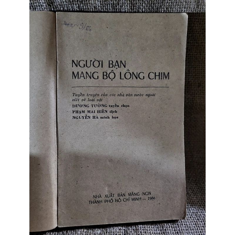 Người bạn mang bộ lông chim, Dương Tường tuyển dịch 305363