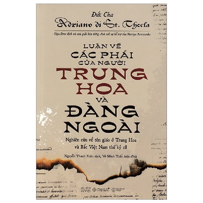Luận Về Các Phái Của Người Trung Hoa Và Đàng Ngoài (Tái Bản 2018) - Đức cha Adriano di St Thecla ASB.PO Oreka Blogmeo 230225 394909