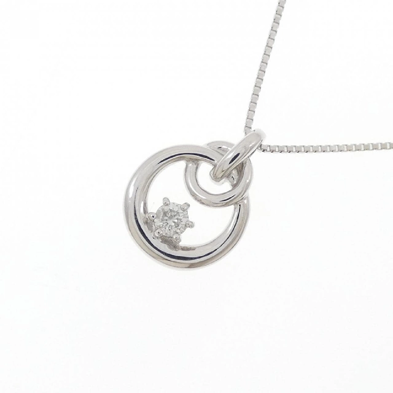 K18WG Dây chuyền kim cương 0.10CT - Hàng hiệu Chính hãng 859868