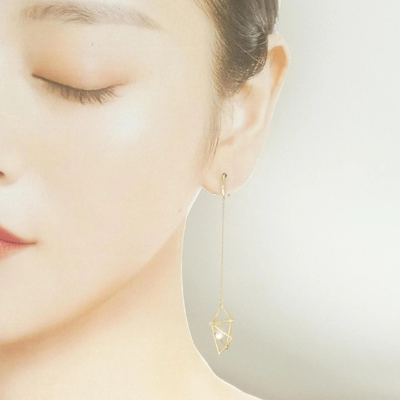 Bông tai ngọc trai Akoya K18YG 5.6mm - Hàng hiệu Authentic 869156