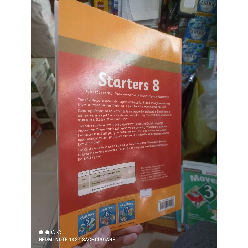 Starters 8 Student's book viết chì mới 80% Sách tự học tiếng Anh HCM2702 930197