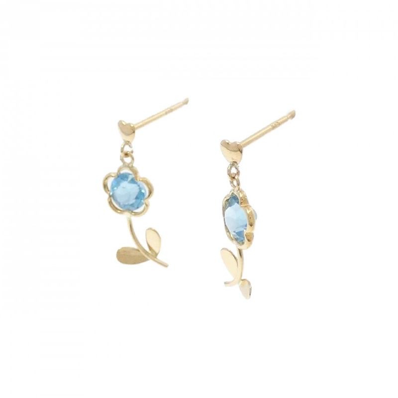 K18YG Hoa Tai Blue Topaz - Hàng hiệu Chính hãng 865164