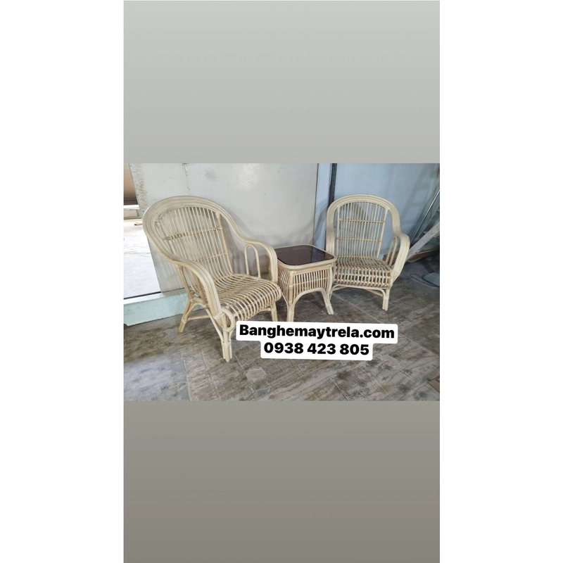 Bàn ghế mây tự nhiên phòng ngủ 497107