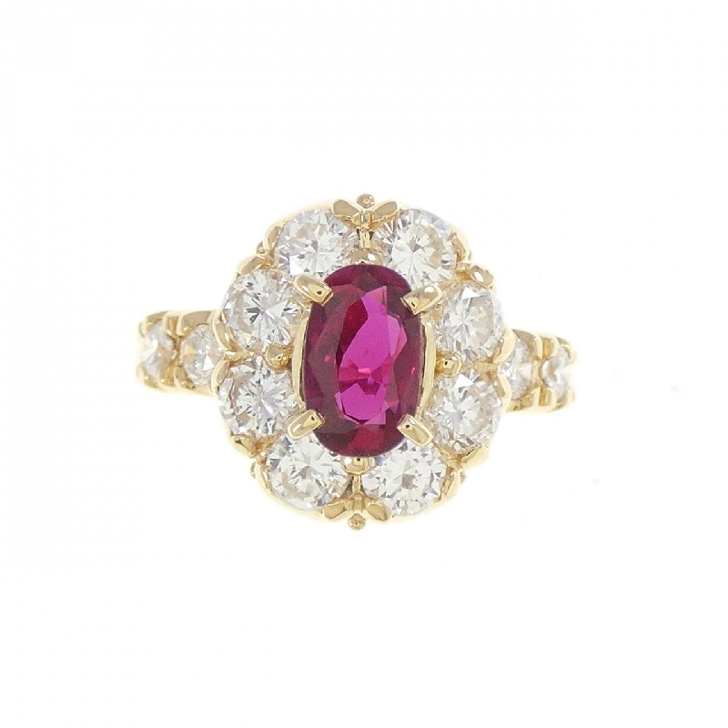 Nhẫn Ruby K18YG 0.89CT - Hàng hiệu Chính hãng 855817