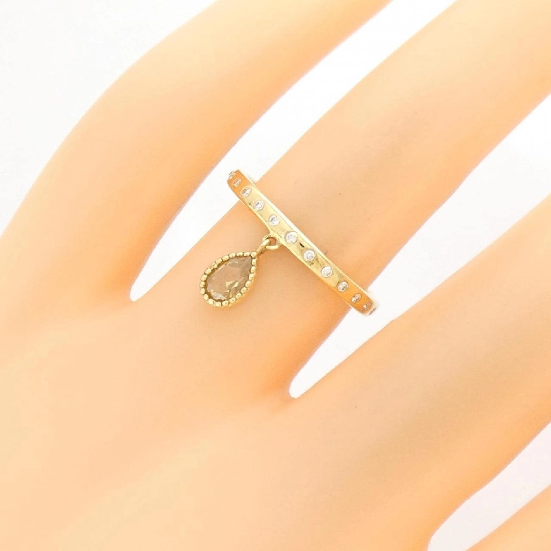 【Sản phẩm mới】Nhẫn kim cương K18YG 0.24CT 672462