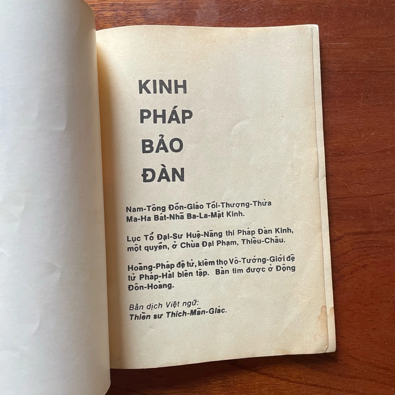 II Kinh Pháp Bảo Đàn (Đôn Hoàng Bản) - Lục Tổ Huệ Năng - Thiền Sư Thích Mãn Giác - 1990 475490