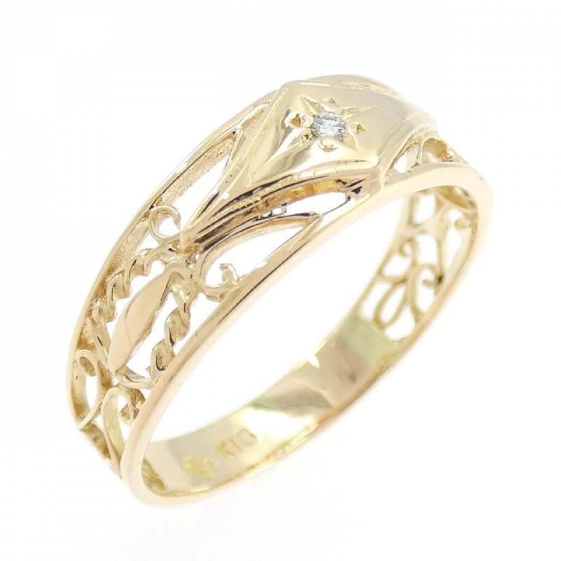 Nhẫn kim cương K18YG 665435