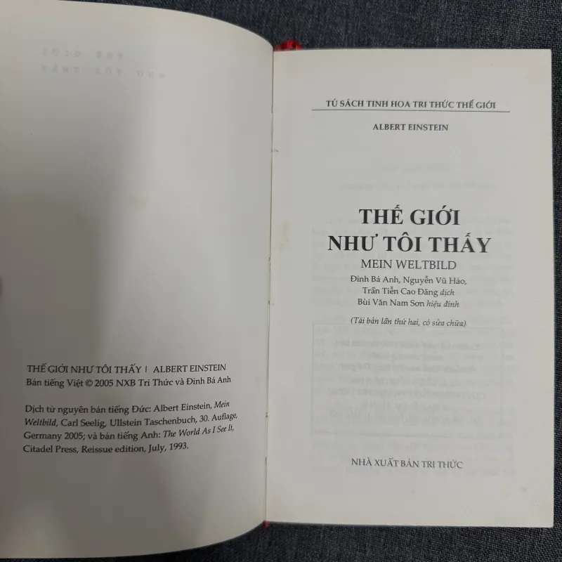 Thế giới như tôi thấy (Bìa cứng) - Albert Einstein 926648