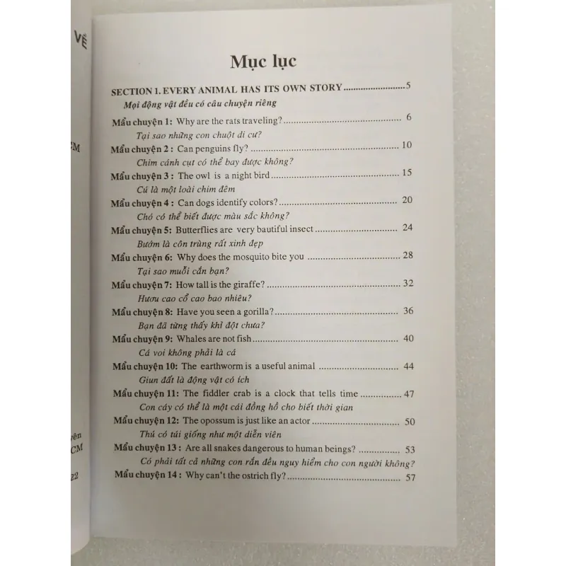 Học tiếng Anh qua 100 mẫu chuyện về loài vật song ngữ Anh – Việt 708574