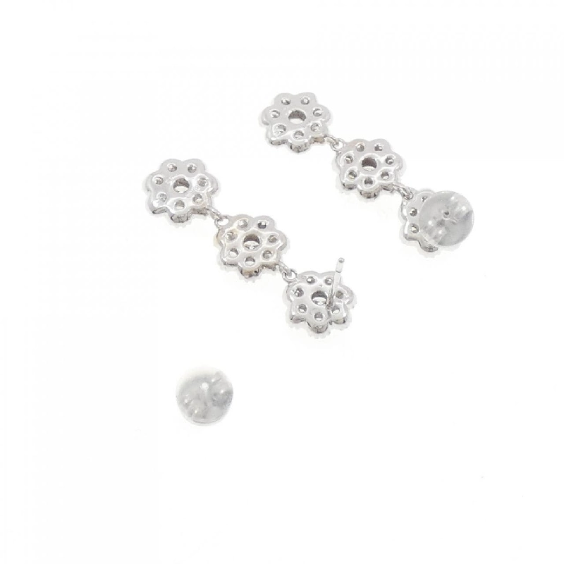 K18WG Bông tai Kim cương Hoa 2.44CT - Hàng hiệu Chính hãng 871087