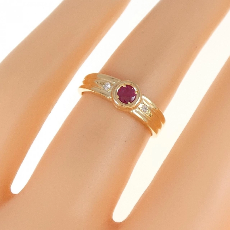 Nhẫn Ruby K18YG 0.17CT 671428