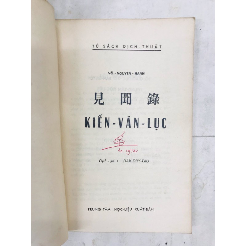 Kiến văn lục - Võ Nguyên Hanh 127699