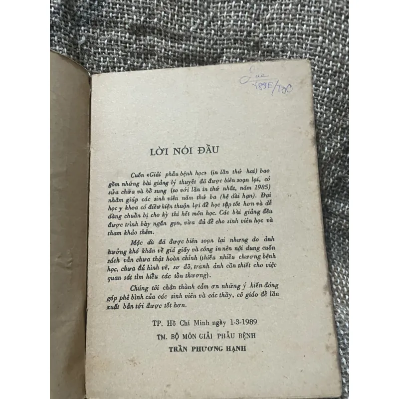 TRƯỜNG ĐẠI HỌC Y DƯỢC TP. HỘ CHÍ MNH - GIẢI PHẨU BỆNH HỌC - 500 trang  1007036