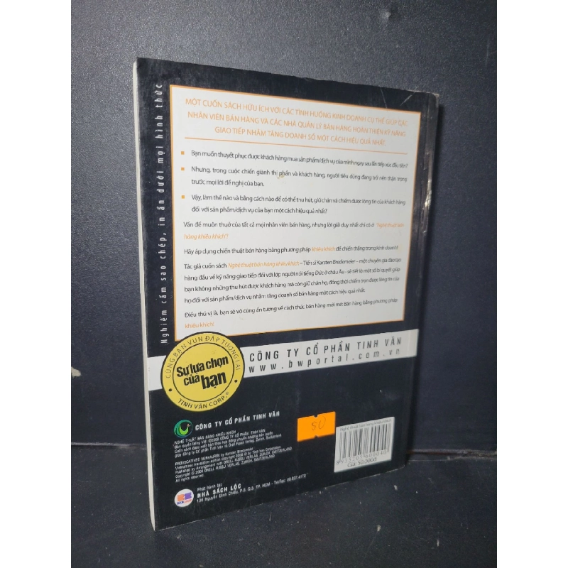 Nghệ thuật bán hàng khiêu khích mới 80% ố nhẹ 2008 HCM1001 Karsten Bredemeier - Iiona Gross MARKETING KINH DOANH 918197