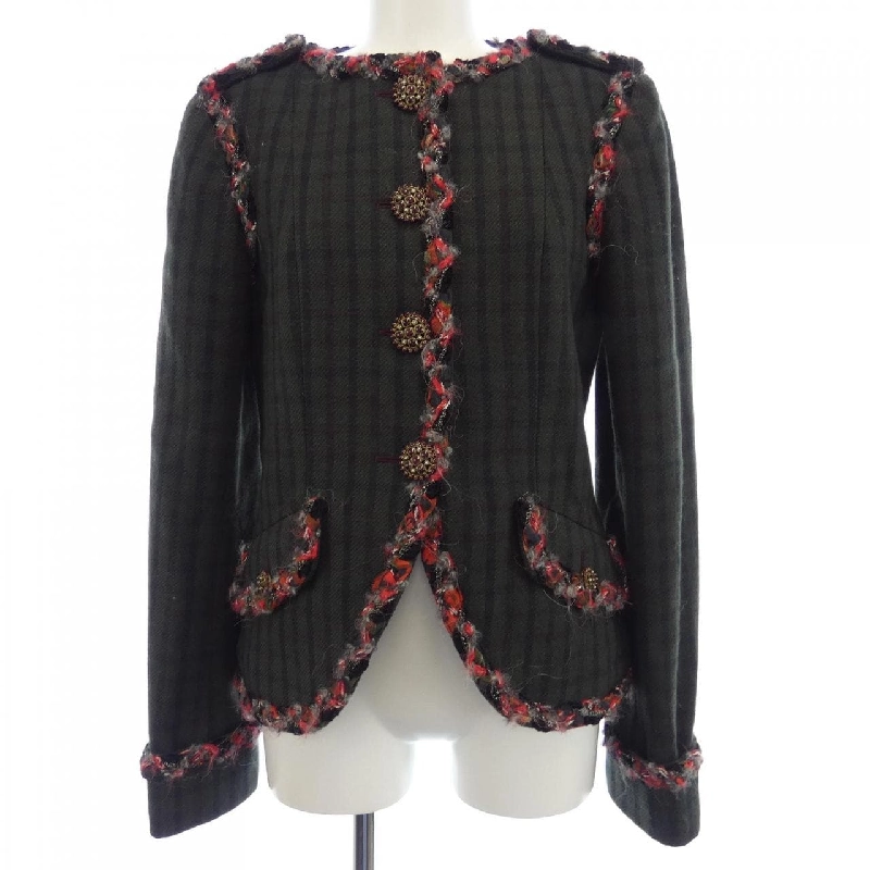 Jacket không cổ CHANEL - Hàng hiệu Authentic 824639