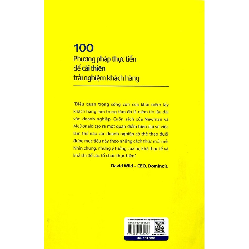 100 Phương Pháp Thực Tiễn Để Cải Thiện Trải Nghiệm Khách Hàng - Martin Newman, Malcolm McDonald 160354