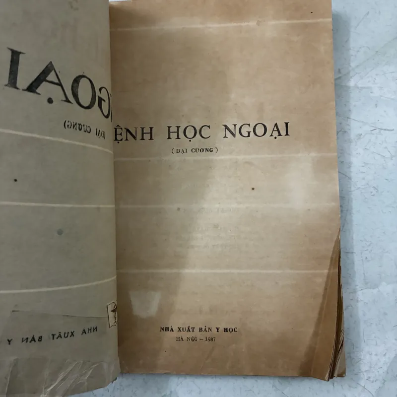 Bệnh học ngoại (Đại cương) - 1987s 1013287