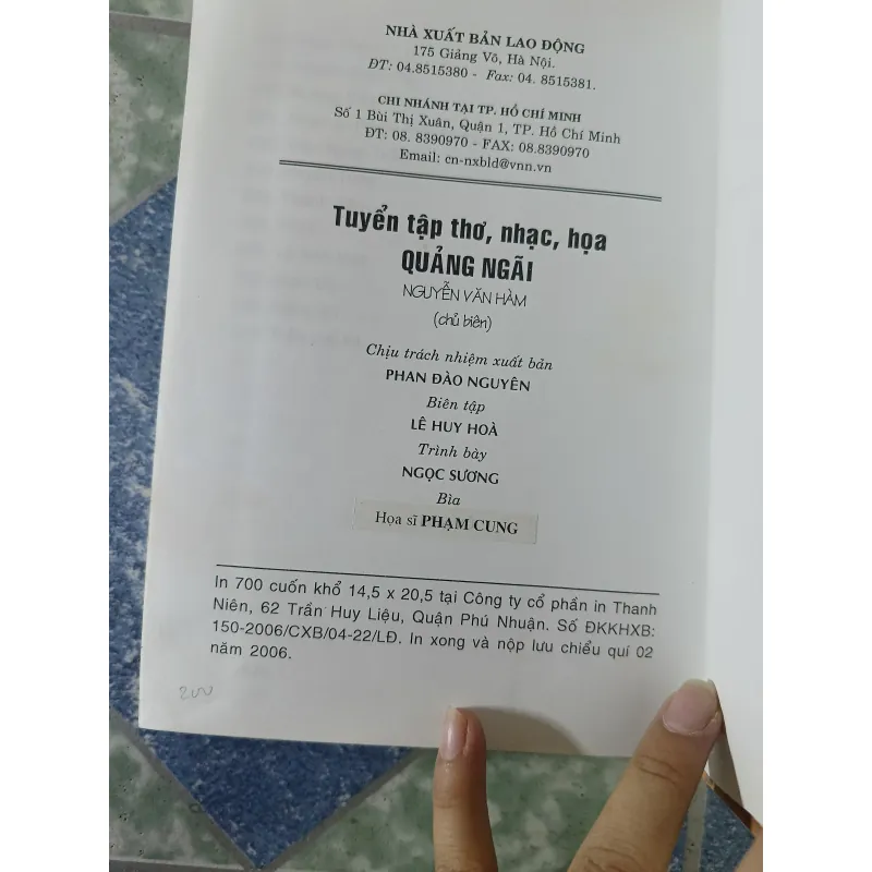 Tuyển tập thơ, nhạc, họa Quảng Ngãi - Nguyễn Văn Hàm 781956