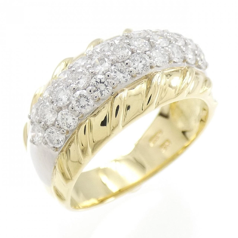 Nhẫn kim cương K18YG/PT900 1.00CT 673412