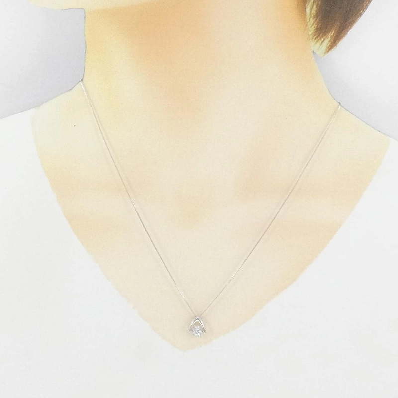 K18WG Dây chuyền kim cương 0.50CT - Hàng hiệu Chính hãng 862010