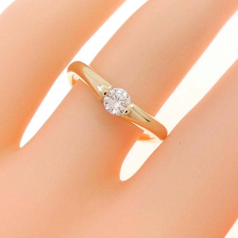 Nhẫn kim cương K18YG 672345