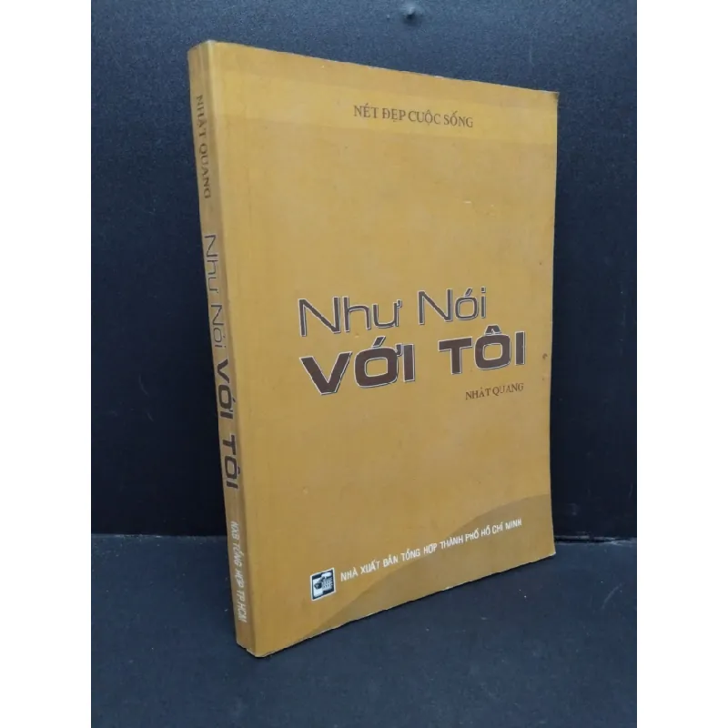 [Sách Cũ SCGR] Như nói với tôi mới 80% bẩn bìa, ẩm ố nhẹ 2005 HCM2110 Nhật Quang TÂM LINH - TÔN GIÁO - THIỀN 679447