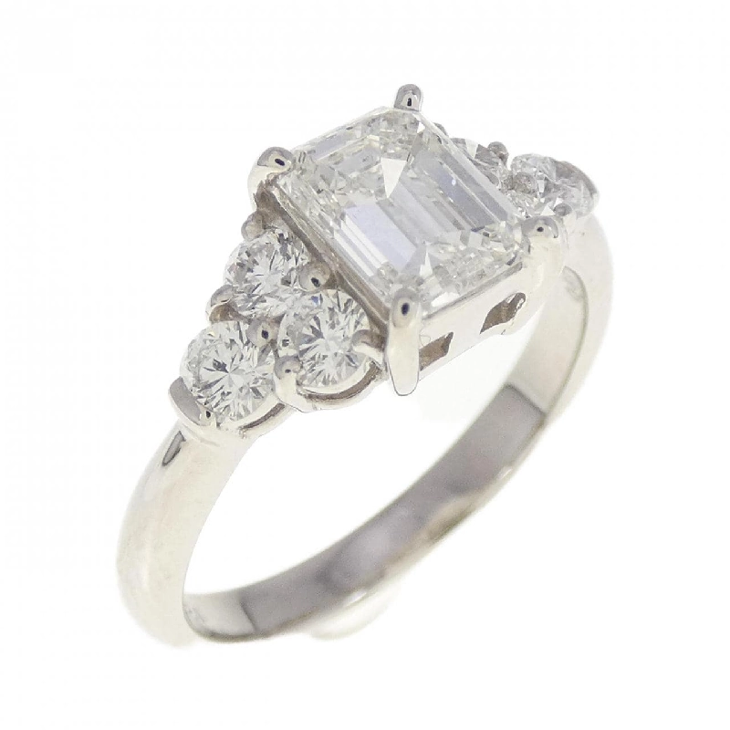 Nhẫn PT Kim Cương 1.024CT H VS2 Cắt Ngọc Lục Bảo - Hàng hiệu Chính Hãng 873018