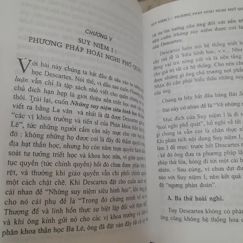 Tiến sỹ Trần Thái Đỉnh- Triết học Descartes &PP Luận và Suy niệm. 720210