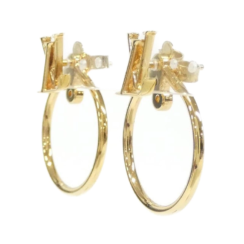 Bông tai Louis Vuitton Buckle Dore LV Eclipse M00763 624165