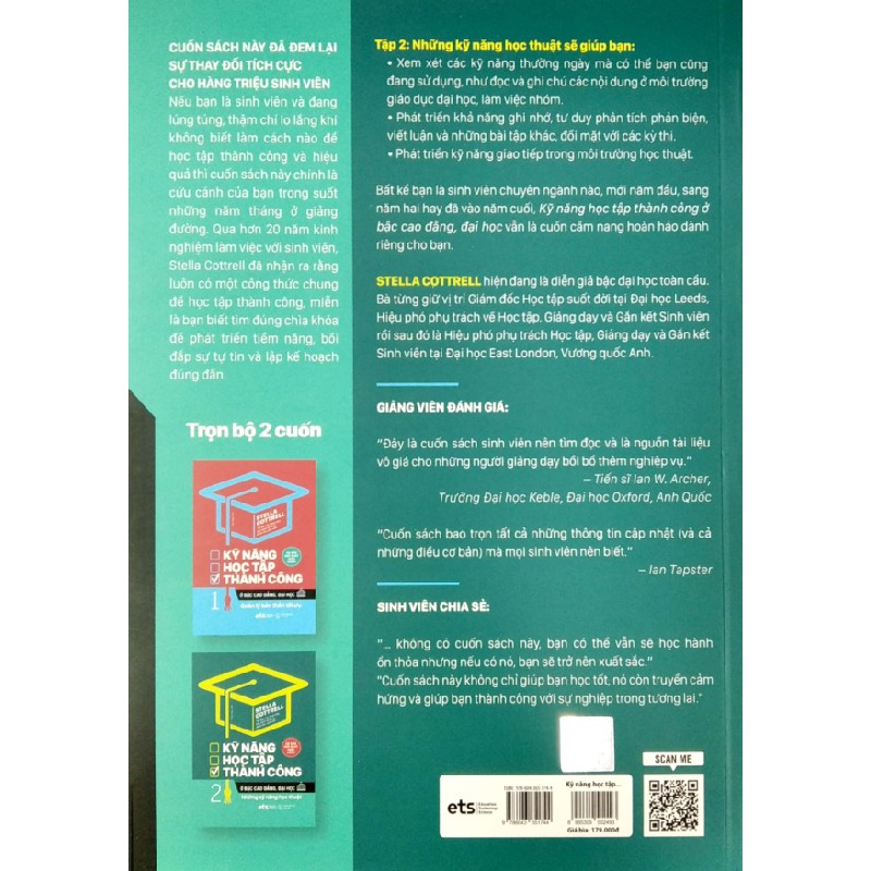 Kỹ Năng Học Tập Thành Công Ở Bậc Cao Đẳng, Đại Học - Tập 2: Những Kỹ Năng Học Thuật - Stella Cottrell 137167