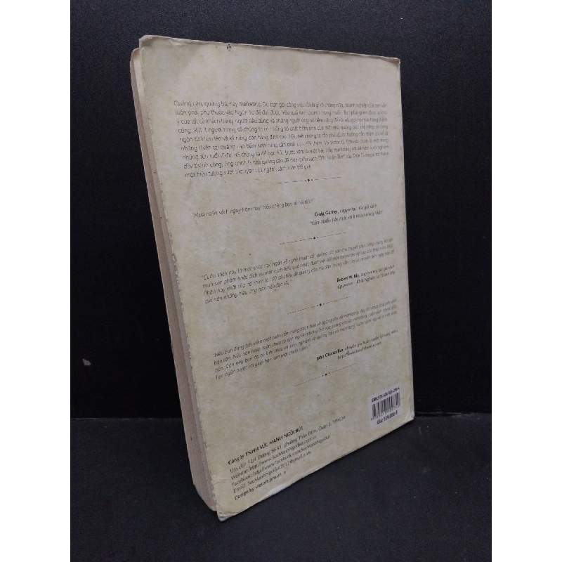 Nghệ thuật viết quảng cáo mới 70% ố vàng tróc bìa có viết và highlight 2013 HCM1410 Victor O. Schwab KỸ NĂNG 917001