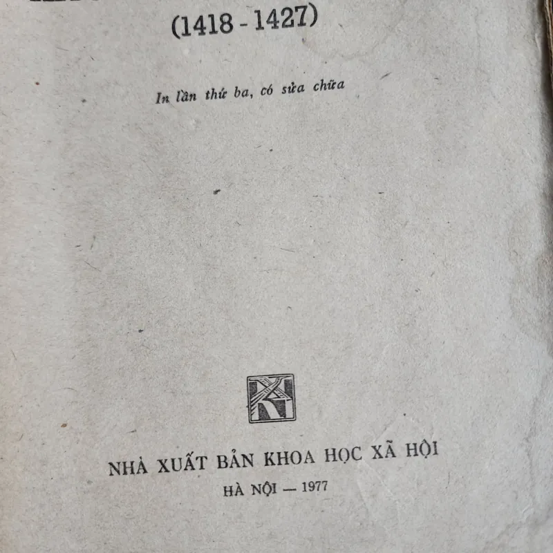 Khởi nghĩa Lam sơn | phan huy lê | 1977 931042