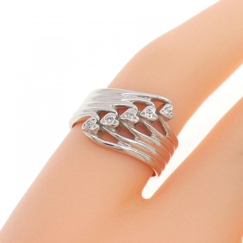 Nhẫn hồng tâm kim cương PT900 671870