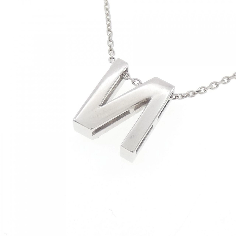 K18WG Chữ cái N Dây chuyền kim cương 0.36CT - Hàng hiệu Chính hãng 856916