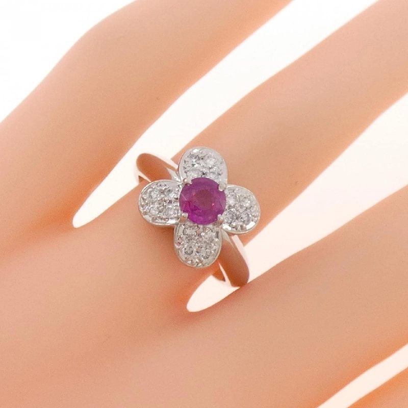 Nhẫn Ruby Hoa PT900 0.67CT - Hàng hiệu Chính hãng 850197