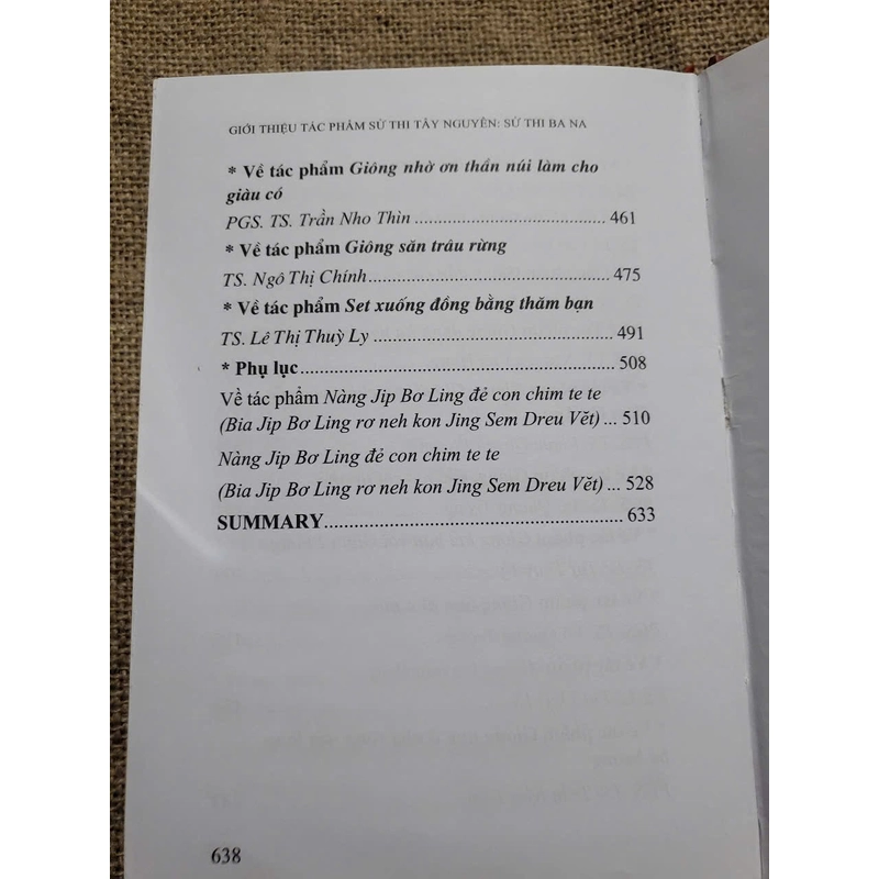 Giới thiệu tác phẩm sử thi Tây Nguyên (Sử thi Ba Na)- 640 trang 437104