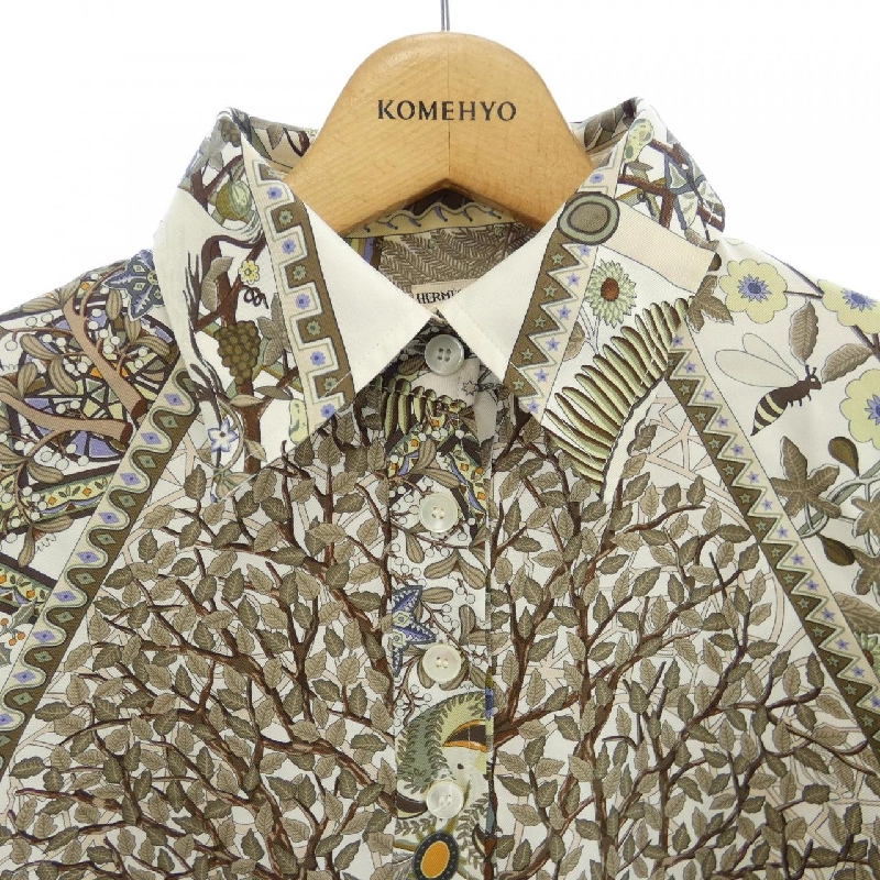 【Vintage】HERMES AXIS MUNDI Tulle Rêne. Áo 632427