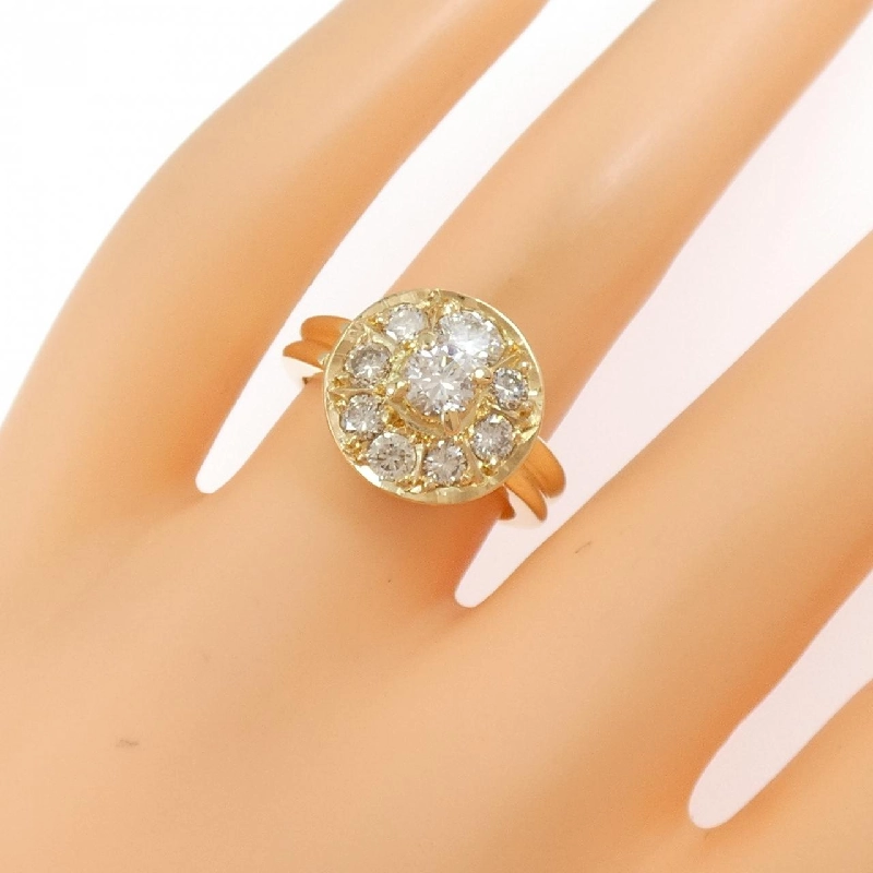 Nhẫn kim cương K18YG 1.30CT 668279