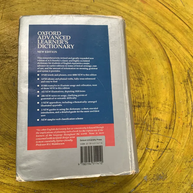 OXFORD ADVANCED LEARNER’S DICTIONARY 1992 756619