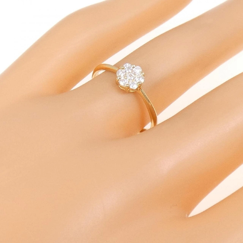 Nhẫn kim cương hoa K18YG 0.20CT - Hàng hiệu Authentic 856348