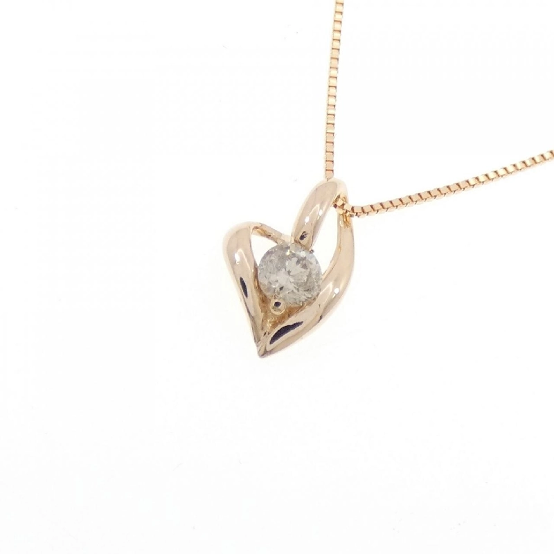 K18PG Dây chuyền trái tim kim cương 0.10CT - Hàng hiệu Chính hãng 857209