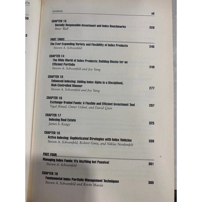 ACTIVE INDEX INVESTING - STEVEN A. SCHOENFELD 537998